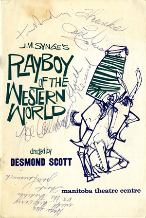 Signed program for Playboy of the Western World